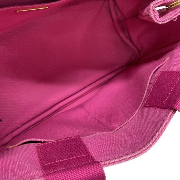 PRADA Canapa - Pink Canvas Tote Bag 332-062425 - Picture 9 of 10